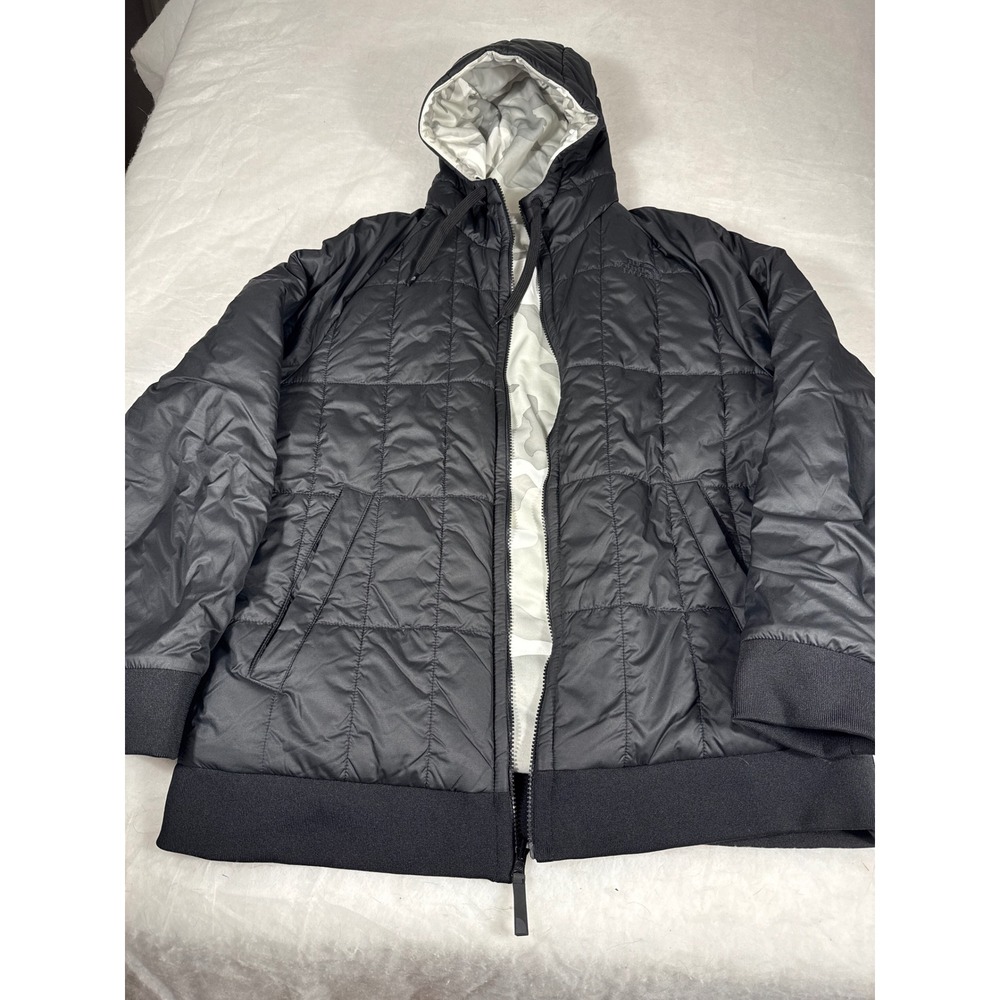 The North Face Men Black Quilted Insulated Puffer XL reversible camo or black
